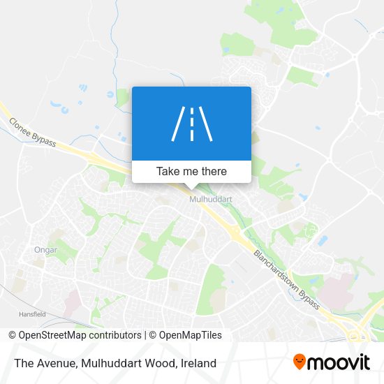 The Avenue, Mulhuddart Wood map
