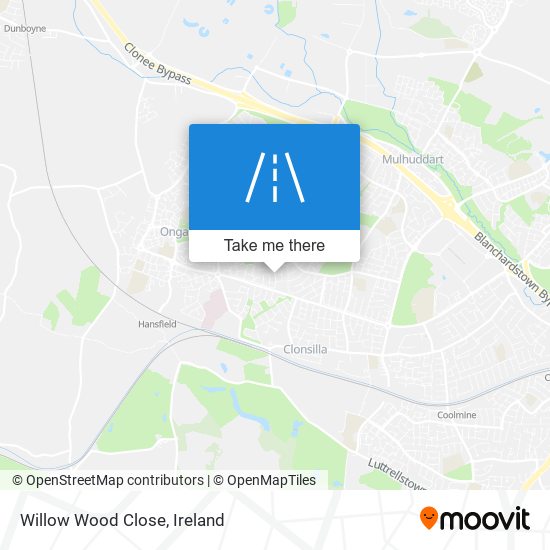 Willow Wood Close map