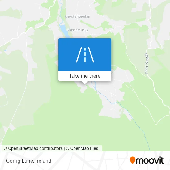 Corrig Lane map