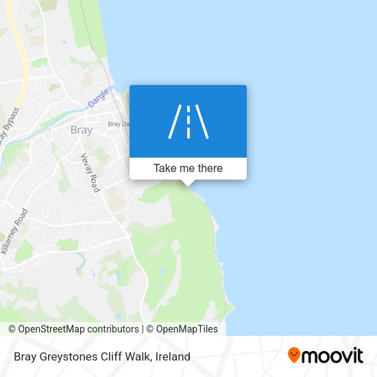 Bray Greystones Cliff Walk map