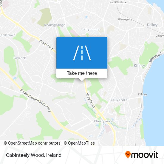 Cabinteely Wood map