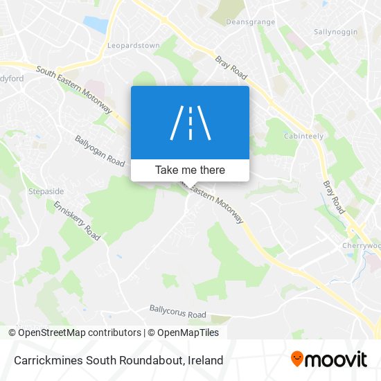 Carrickmines South Roundabout map