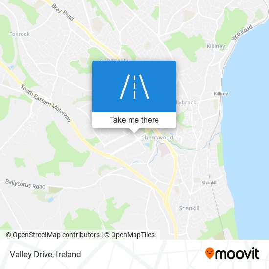 Valley Drive map