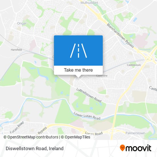 Diswellstown Road map