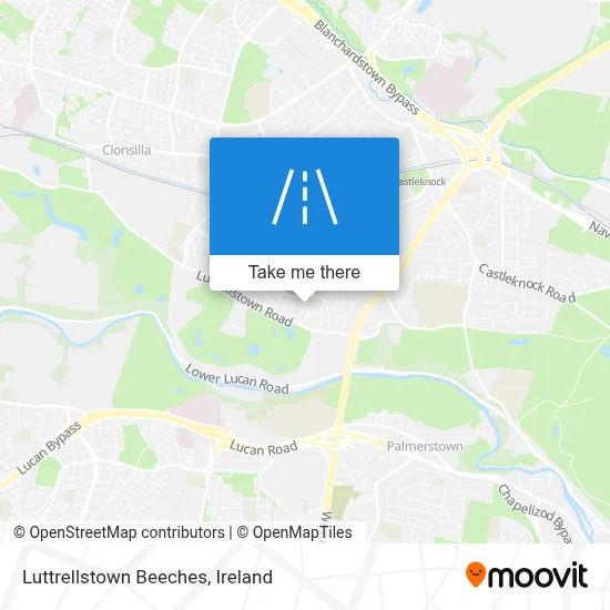Luttrellstown Beeches map