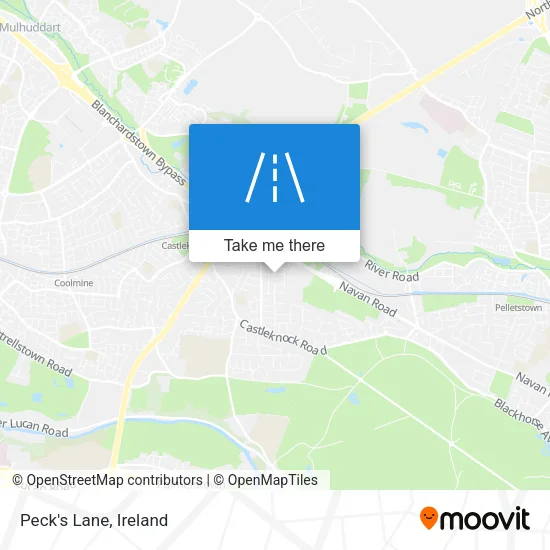 Peck's Lane map