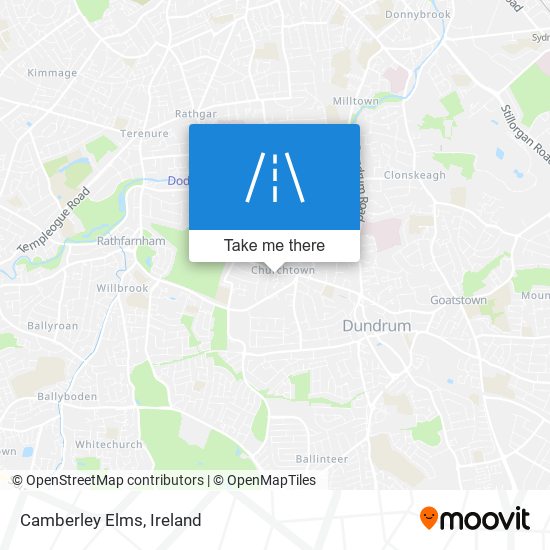 Camberley Elms map