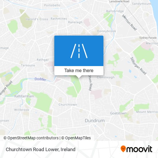 Churchtown Road Lower map