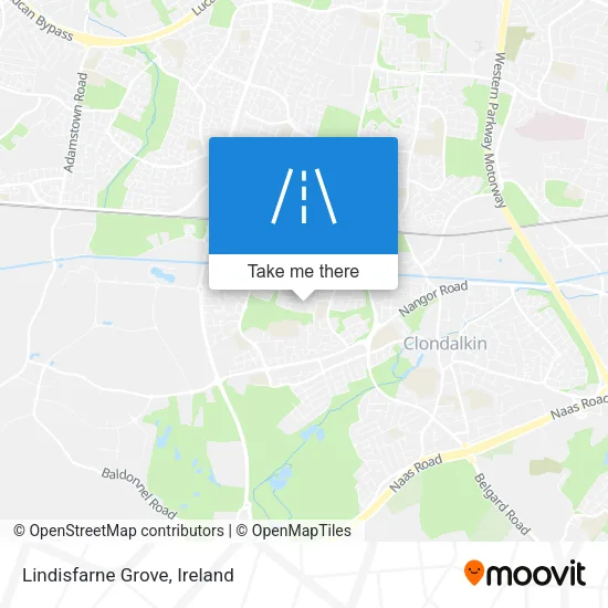 Lindisfarne Grove map