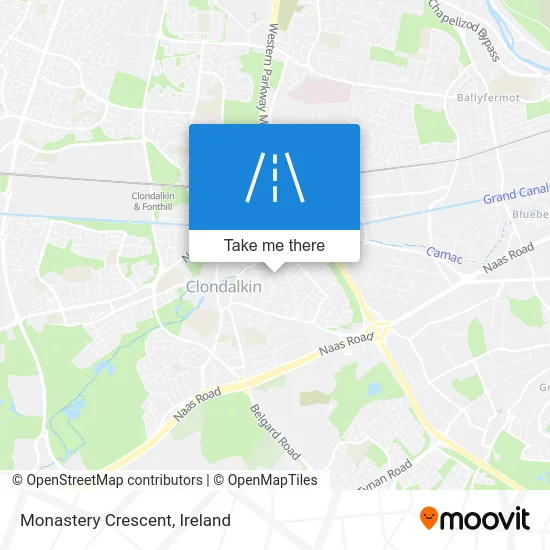 Monastery Crescent map