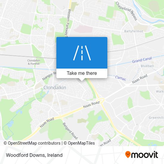 Woodford Downs map