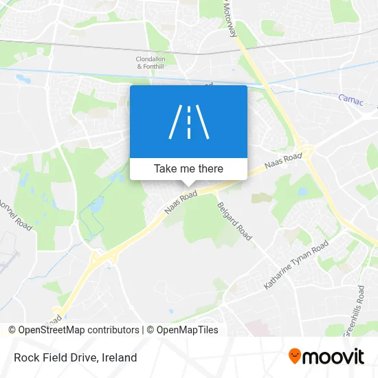 Rock Field Drive map