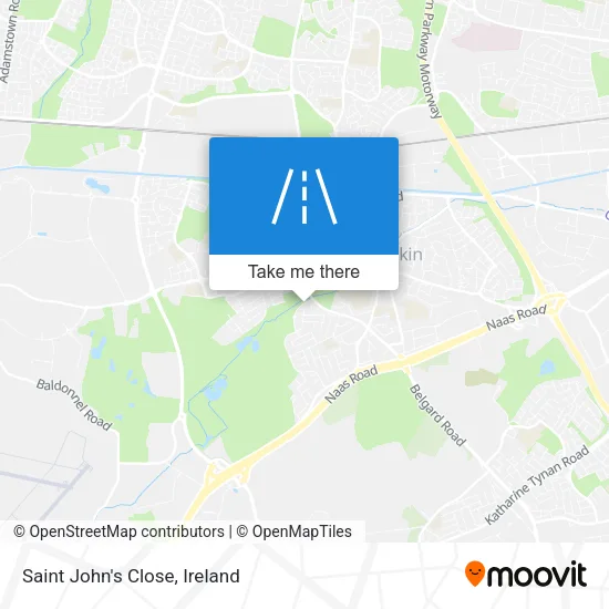 Saint John's Close map