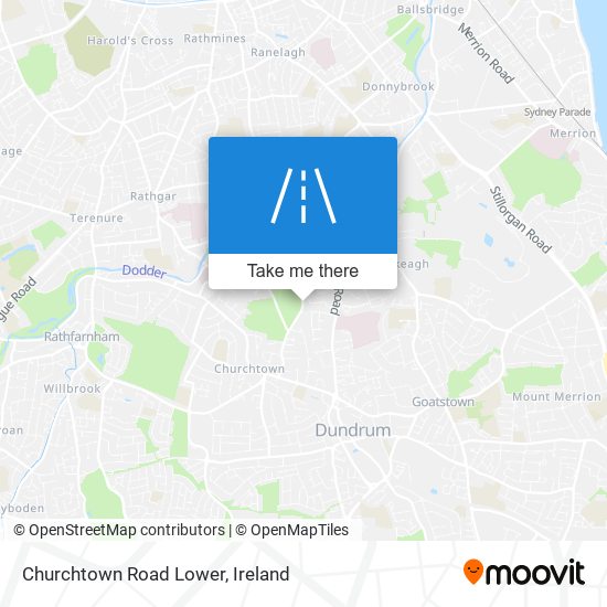 Churchtown Road Lower map