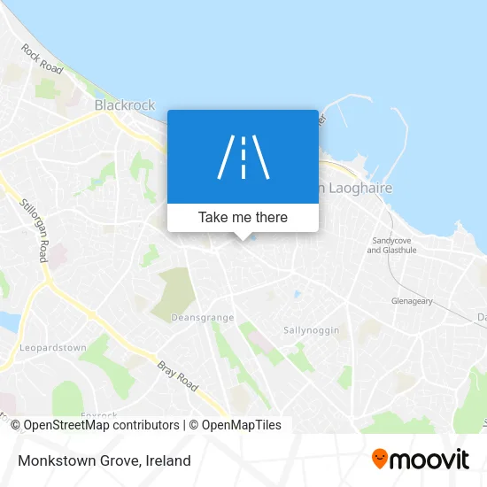 Monkstown Grove map