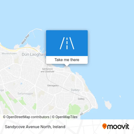 Sandycove Avenue North map