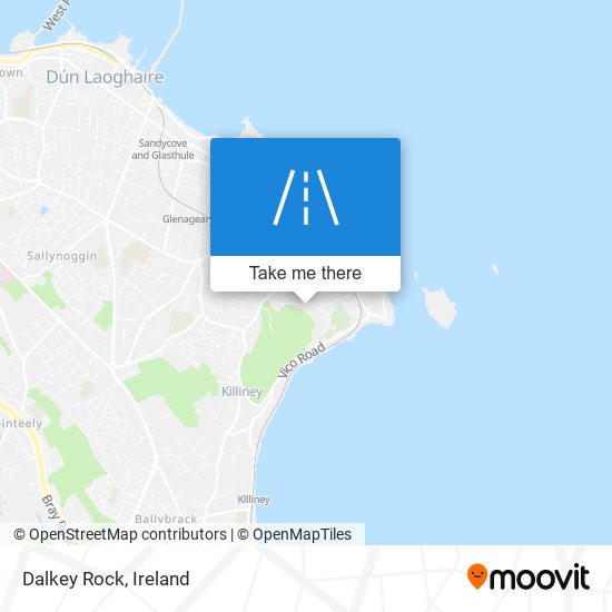 Dalkey Rock map