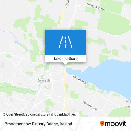 Broadmeadow Estuary Bridge map