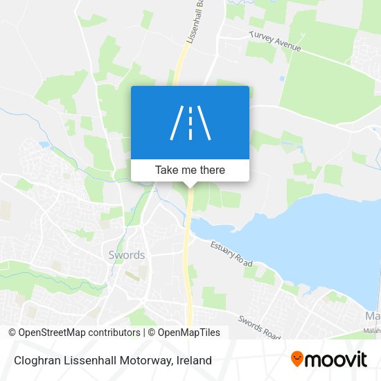 Cloghran Lissenhall Motorway map