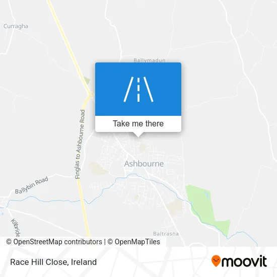 Race Hill Close map