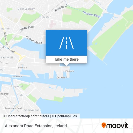 Alexandra Road Extension map