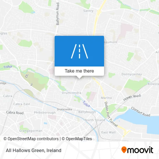 All Hallows Green map