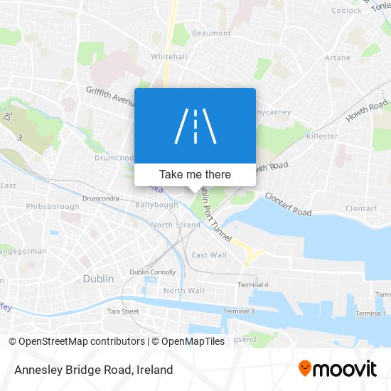 Annesley Bridge Road map