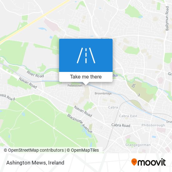 Ashington Mews map