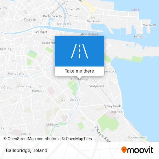 Ballsbridge map