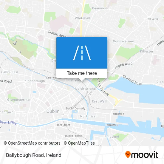 Ballybough Road map