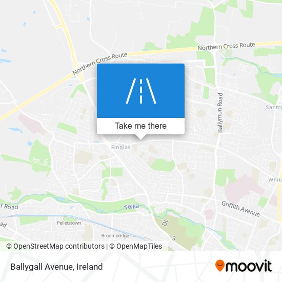 Ballygall Avenue map
