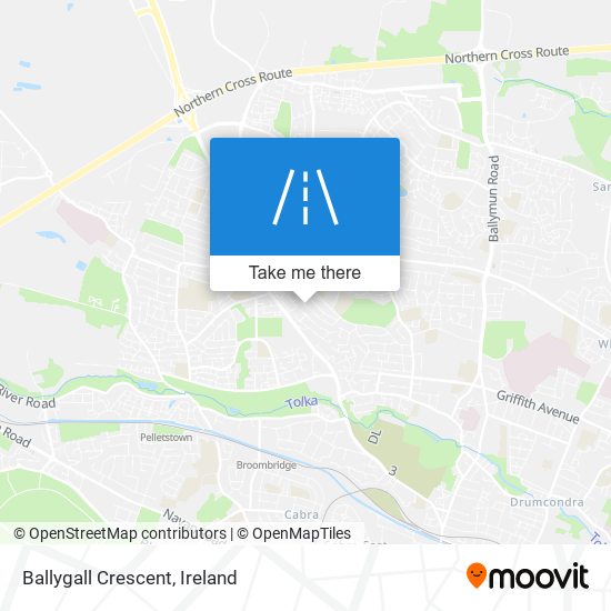 Ballygall Crescent map