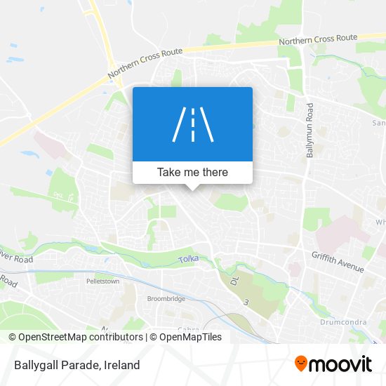 Ballygall Parade map