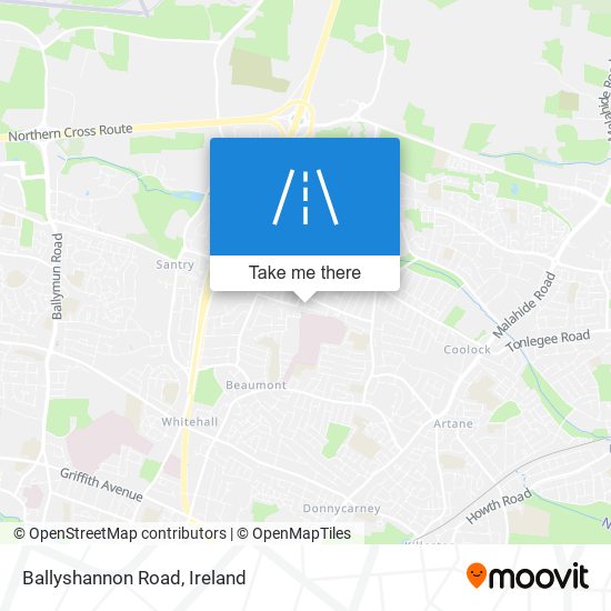 Ballyshannon Road map