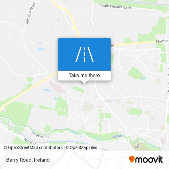 Barry Road map