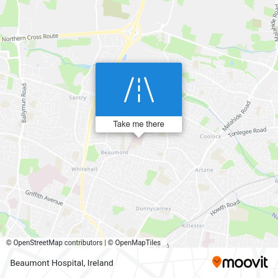 Beaumont Hospital map