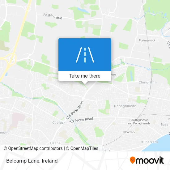 Belcamp Lane map