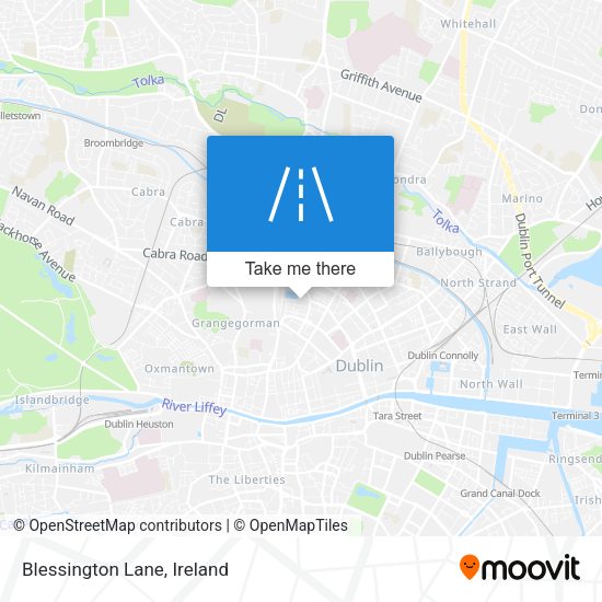 Blessington Lane map