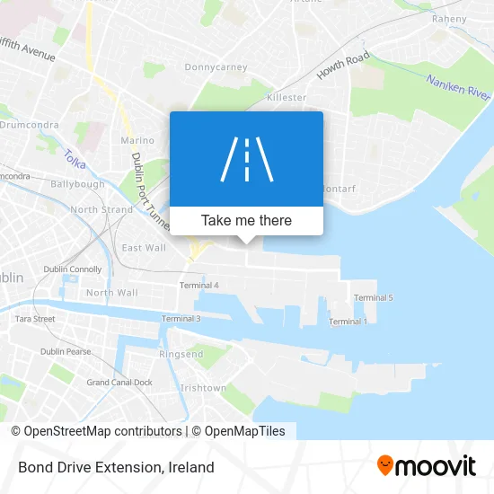 Bond Drive Extension map