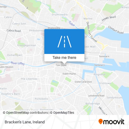 Bracken's Lane map