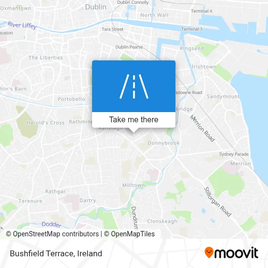 Bushfield Terrace map