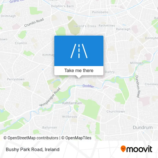 Bushy Park Road map