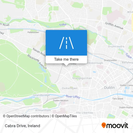Cabra Drive map