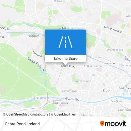 Cabra Road map