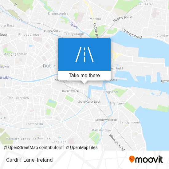 Cardiff Lane map