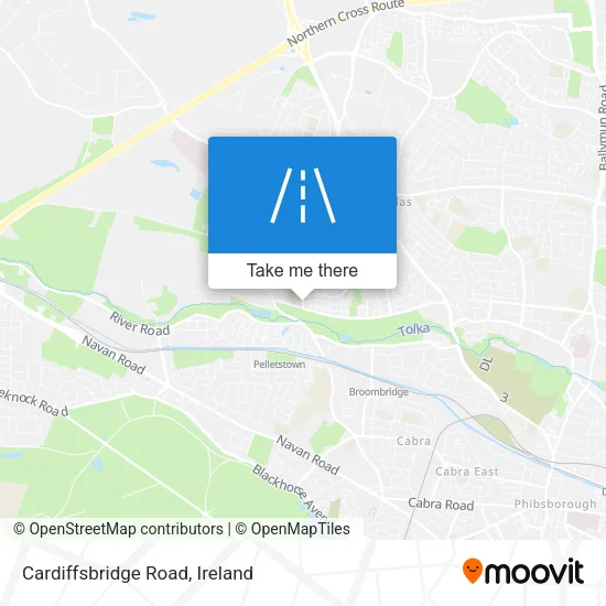 Cardiffsbridge Road map