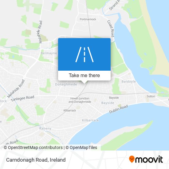 Carndonagh Road map