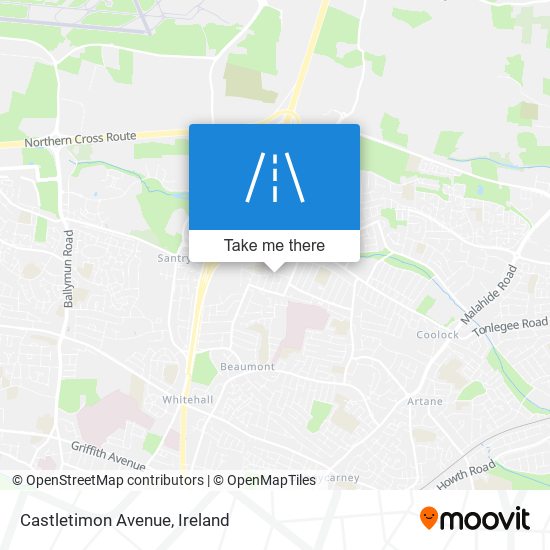 Castletimon Avenue map