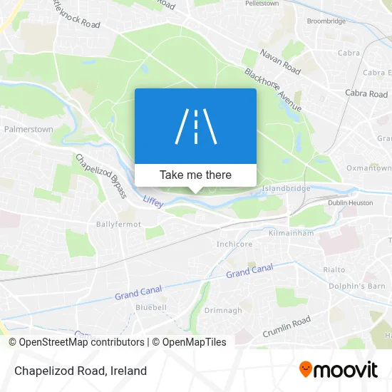 Chapelizod Road map