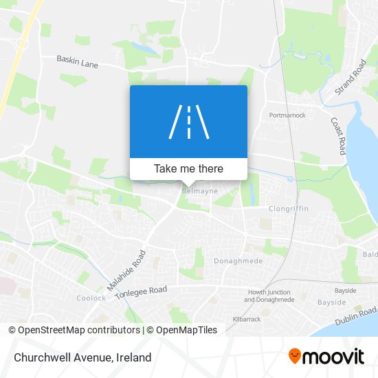 Churchwell Avenue map